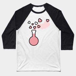 Pink Love Magic Potion in Laboratory Flask Baseball T-Shirt